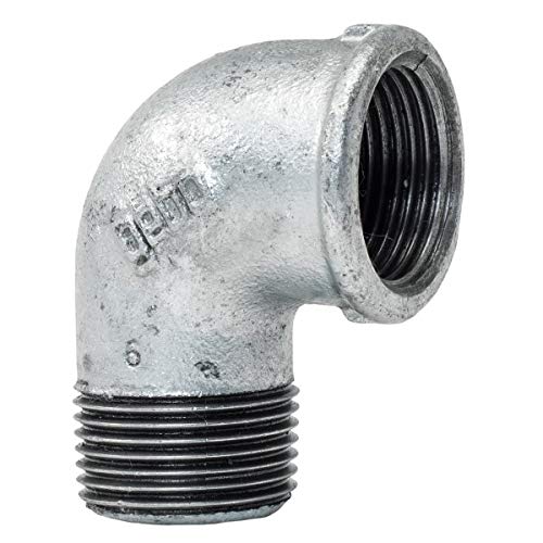 Winkel 2" IG/AG - Fitting aus Temperguss feuerverzinkt - Formteil Nr.92 von qpool24