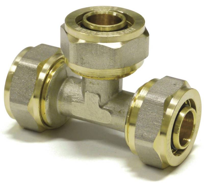 PipeTec Deutschland Gewindefitting, Pipetec Schraubfitting-T-Stück Mittelabgang von PipeTec Deutschland
