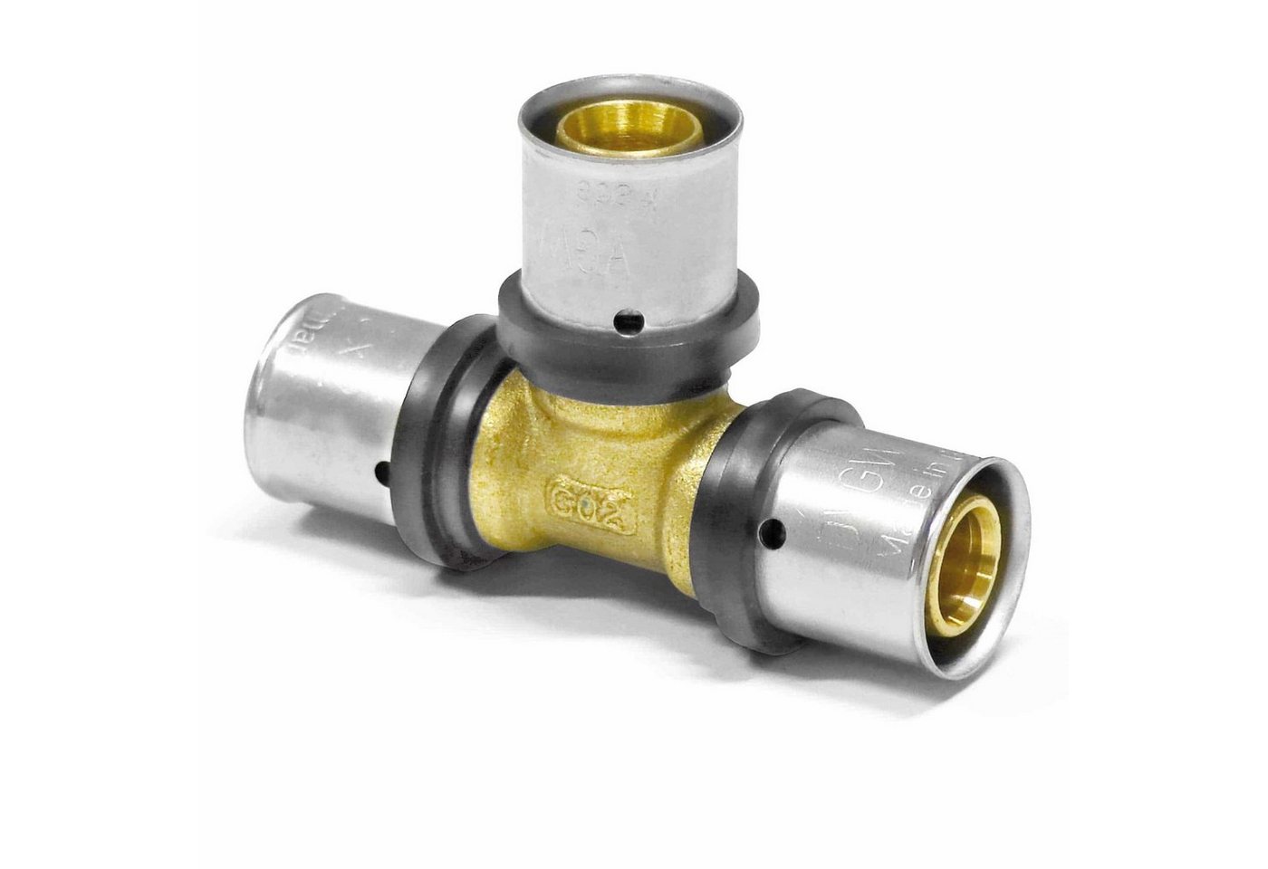 PipeTec Deutschland Pressfitting, Pipetec Press-T-Stück allseitig für Alu Verbundrohr PipeTec Deutschland Pressfitting, Pipetec Press-T-Stück allseitig für Alu Verbundrohr von PipeTec Deutschland