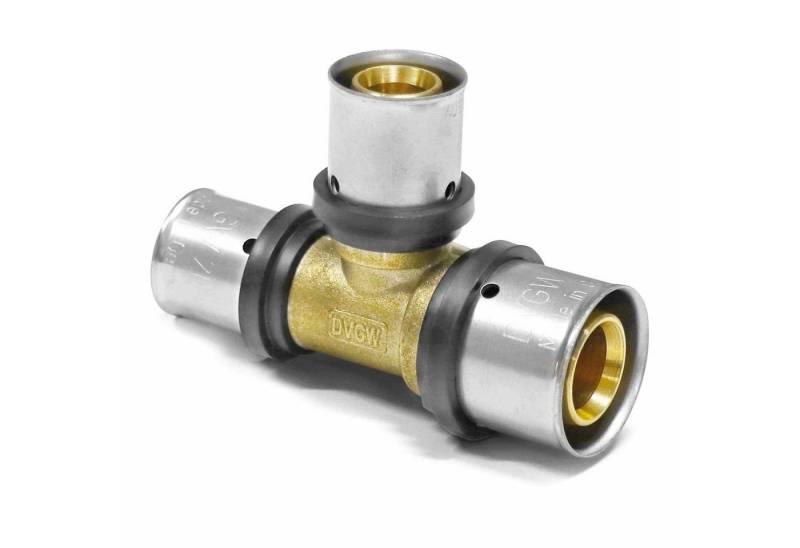 qpool24 Pressfitting, Pipetec Press-T-Stück zweiseitig reduziert von qpool24