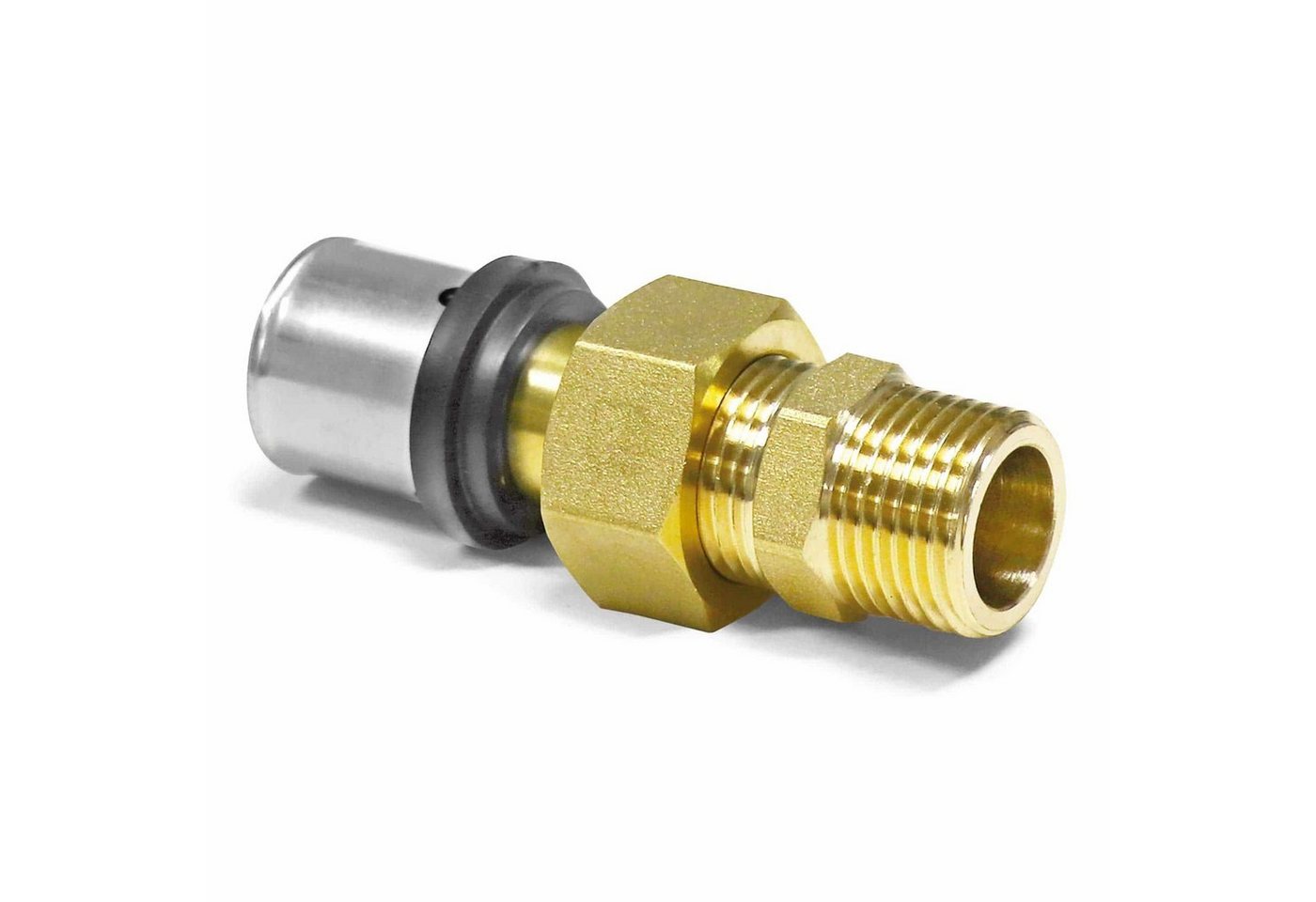 PipeTec Deutschland Pressfitting, Pipetec Press-Übergangsverschraubung 2-teilig Alu Verbundrohr PipeTec Deutschland Pressfitting, Pipetec Press-Übergangsverschraubung 2-teilig Alu Verbundrohr von PipeTec Deutschland