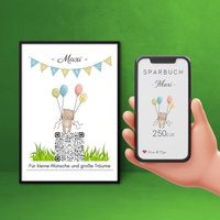 Digitales Sparkonto | Personalisiertes Geldgeschenk Qrcode Bild Motiv Teddy Digitales Sparkonto | Personalisiertes Geldgeschenk Qrcode Bild Motiv Teddy von qrcodegalerie