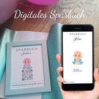 Geld Geschenk Zur Geburt | Digitales Sparbuch Its A Boy Personalisiertes Qrcode Bild Motiv Baby Boy von qrcodegalerie