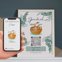 Geldgeschenk Zur Taufe | Personalisiert Digitales Sparbuch Qrcode Bild Arche Noah Geldgeschenk Zur Taufe | Personalisiert Digitales Sparbuch Qrcode Bild Arche Noah von qrcodegalerie