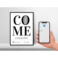 Wifi Qrcode Bild | Wlan Zugang Für Gäste Come in & Go Online von qrcodegalerie