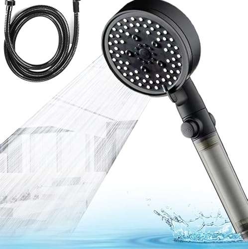 Duschkopf Regendusche mit Schlauch 1,5M, Duschbrause Handbrause 5 Modi Brausekopf für mehr Wasserdruck Universal Regenduschkopf Wassersparender Hochdruck Duschköpfe shower head für Baden Duschkopf Regendusche mit Schlauch 1,5M, Duschbrause Handbrause 5 Modi Brausekopf für mehr Wasserdruck Universal Regenduschkopf Wassersparender Hochdruck Duschköpfe shower head für Baden von quancifang