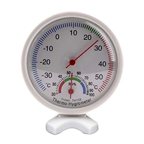 quanjucheer Temperatur-/Luftfeuchtigkeitsmessgerät für Innen- und Außenbereich, Hygrometer, Thermometer Analog von quanjucheer