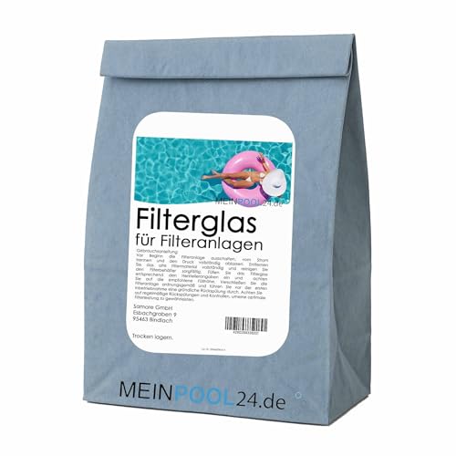 meinpool24.de 25 KG FILTERGLAS FILTERGLASKUGELN 0,4-0,8 MM GLASKUGELN ANSTATT FILTERSAND von Meinpool24.de