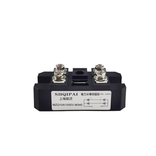 qudkdhs Dreiphasen-Gleichrichterbrücke 1 STÜCK MZQ100A1000V Schnelle Wiederherstellung Einphasenmodul 10A20A50A75A Schnelle Mittelfrequenz Hochfrequenz 5KHZ (MZQ10A1000V.M340) von qudkdhs