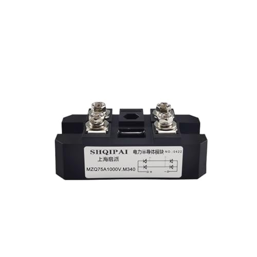 qudkdhs Dreiphasen-Gleichrichterbrücke 1 STÜCK MZQ100A1000V schnelle Wiederherstellung einphasiges Modul 10A20A50A75A schnelle Mittelfrequenz Hochfrequenz 5KHZ (MZQ75A1000V.M340) von qudkdhs