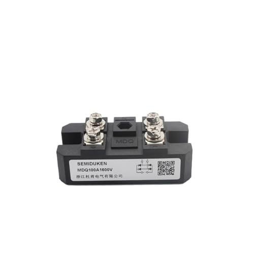 qudkdhs Dreiphasen-Gleichrichterbrücke MDQ Einphasen-Brückengleichrichterdiodenmodul 60 A 100 A 200 A 300 A 1600 V Hochleistungs-AC zu DC (MDQ100A 600–2000 V) von qudkdhs