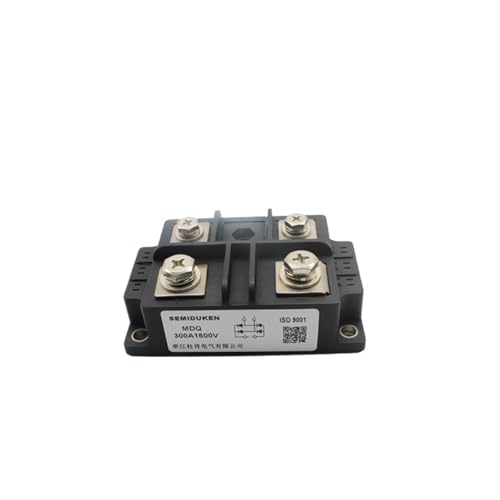 qudkdhs Dreiphasen-Gleichrichterbrücke MDQ Einphasen-Brückengleichrichterdiodenmodul 60 A 100 A 200 A 300 A 1600 V Hochleistungs-AC zu DC (MDQ300A 600–2000 V) von qudkdhs