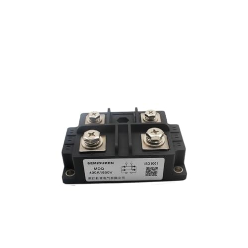 qudkdhs Dreiphasen-Gleichrichterbrücke MDQ Einphasen-Brückengleichrichterdiodenmodul 60 A 100 A 200 A 300 A 1600 V Hochleistungs-AC zu DC (MDQ400A 600–2000 V) von qudkdhs