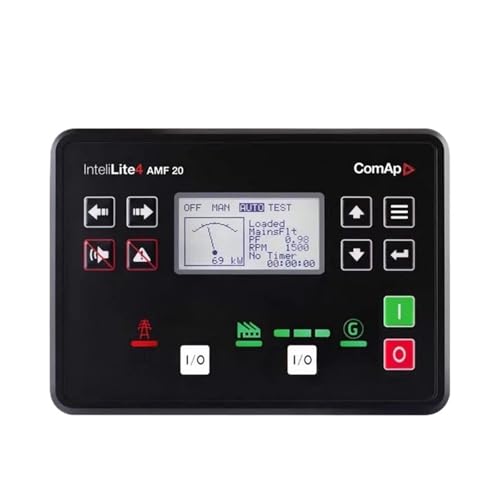 qudkdhs Generator Motorsteuerung AMF20 ATS Diesel Aggregatsteuerung Autostart Aggregat Steuermodul LCD Anzeige (InteliLite 4 AMF20) von qudkdhs
