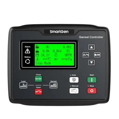 qudkdhs Generator Motorsteuerung HGM6110N HGM6120N Autostart Dieselgeneratorsteuerung LCD Generator Steuermodul Panel (Smartgen HGM6120N) von qudkdhs