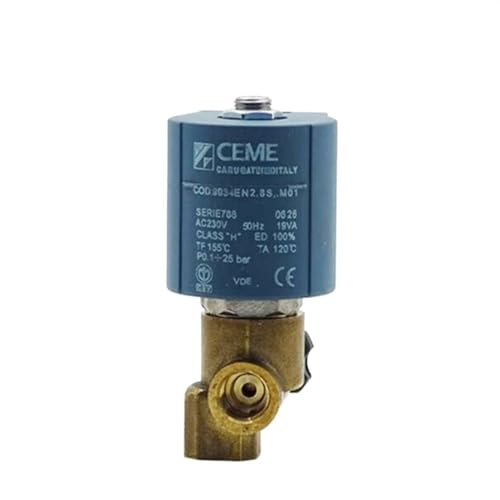 qudkdhs Magnetventil Elektrisches Wasserventil 1/4 Zoll Dampfregulierungsmagnetventil 9934 AC220V von qudkdhs