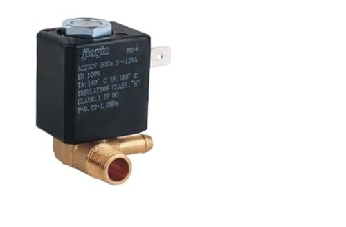 qudkdhs Magnetventil Elektrisches Wasserventil Herkunft JYZ-3 Normalerweise geschlossen N/C AC 230 V G1/8' Messing Eisen Dampf Wasser 2 Positionen 2 Wege Elektromagnetisches Magnetventil von qudkdhs