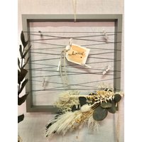 Haltbare Wanddeko Memoboard Trockenblumen Nr. 41 von quedeko