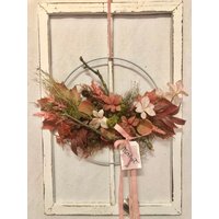 Haltbarer Herbstkranz Dekoring Metallkranz Türkranz Wandkranz Nr. 1258 von quedeko