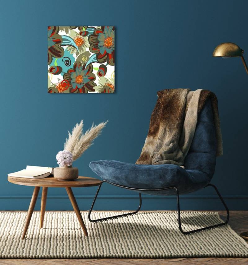 queence Acrylglasbild Blumen, Flower Power, Blüten, rot, pink, Blumen, Fine Art-Print in Galeriequalität von queence