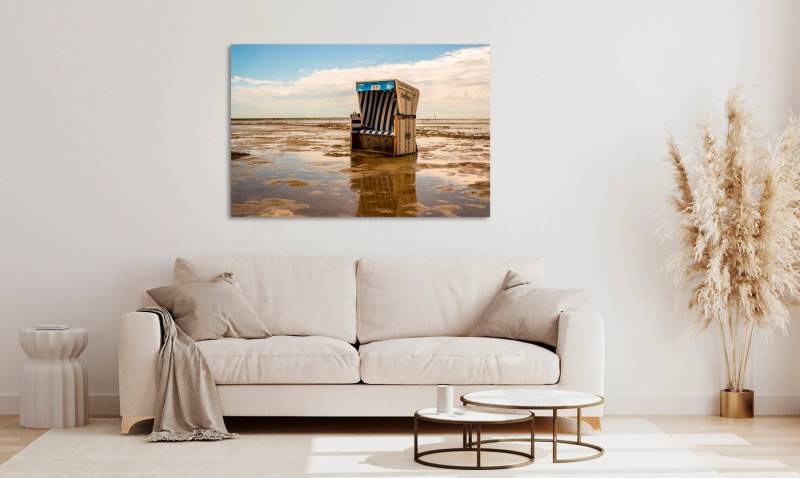 queence Acrylglasbild Eba, Himmel, Meer, Meer Bilder, Spa, Spa Bilder, Strand (1 St), Fine Art-Print in Galeriequalität von queence