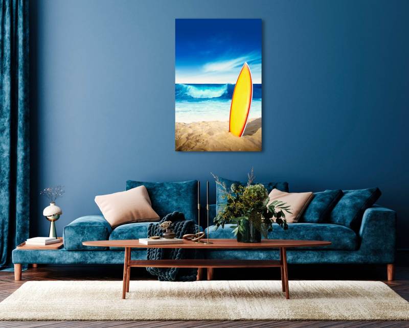 queence Acrylglasbild Emda, Himmel, Italien, Meer, Meer Bilder, Spanien, Sport, Strand (1 St), Fine Art-Print in Galeriequalität von queence