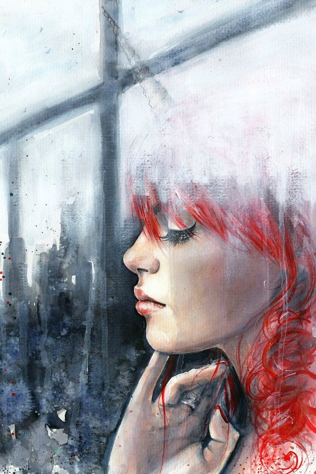 queence Acrylglasbild Frau am Fenster, Bilder von Frauen, Frau, Kunst, Fine Art-Print in Galeriequalität queence Acrylglasbild Frau am Fenster, Bilder von Frauen, Frau, Kunst, Fine Art-Print in Galeriequalität von queence