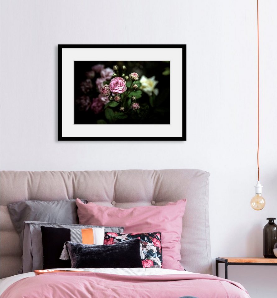 queence Bild Ashley, (1 St), HD Premium Poster-Druck inkl. Holzrahmen von queence