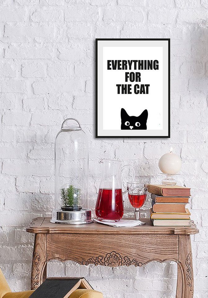 queence Bild EVERYTHING FOR THE CAT, Schriftzug (1 St) von queence