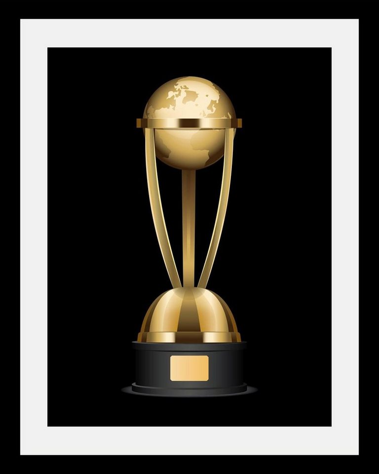 queence Bild Pokal, Art, World, HD Premium Poster-Druck inkl. Holzrahmen queence Bild Pokal, Art, World, HD Premium Poster-Druck inkl. Holzrahmen von queence
