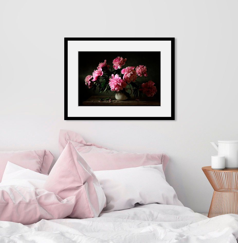 queence Bild Lucia, (1 St), HD Premium Poster-Druck inkl. Holzrahmen von queence