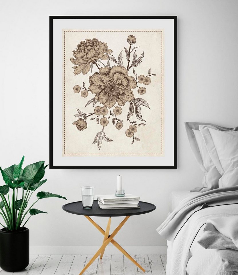 queence Bild Rosalie, (1 St), HD Premium Poster-Druck inkl. Holzrahmen von queence