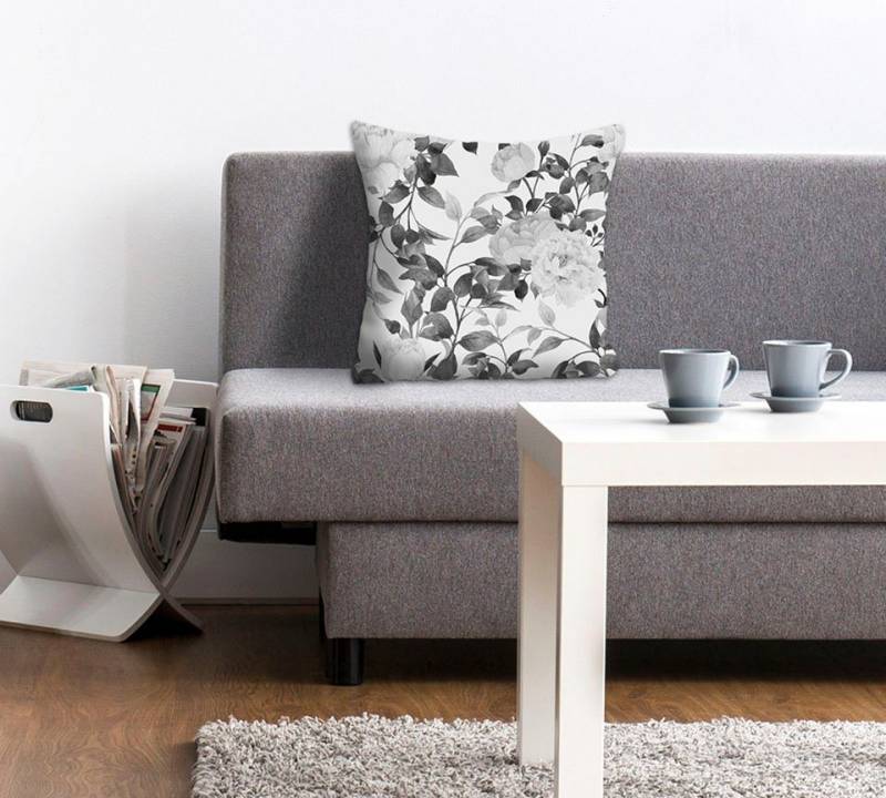 queence Dekokissen Adrienne, mit Blumen und Ranken, Kissenhülle ohne Füllung, 1 Stück queence Dekokissen Adrienne, mit Blumen und Ranken, Kissenhülle ohne Füllung, 1 Stück von queence