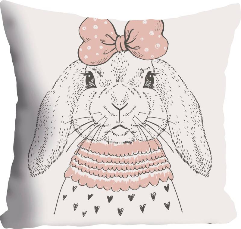 queence Dekokissen Hase, Kissenhülle ohne Füllung, 1 Stück queence Dekokissen Hase, Kissenhülle ohne Füllung, 1 Stück von queence