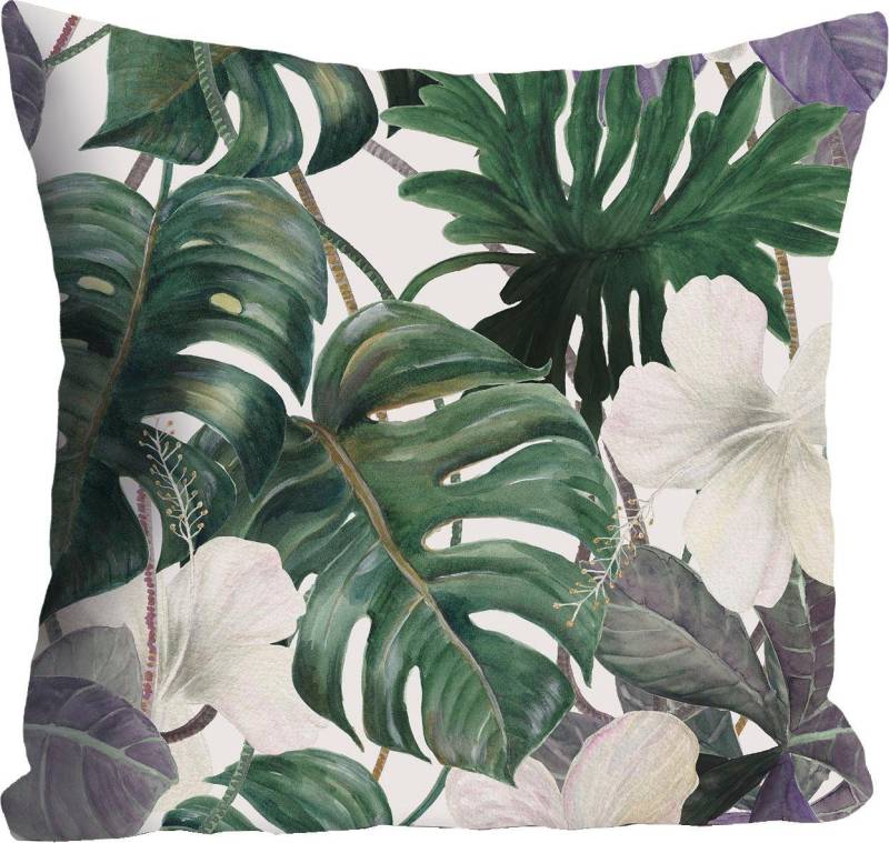 queence Dekokissen Zweige & Blüten, Kissenhülle ohne Füllung, 1 Stück 40x40 cm von queence
