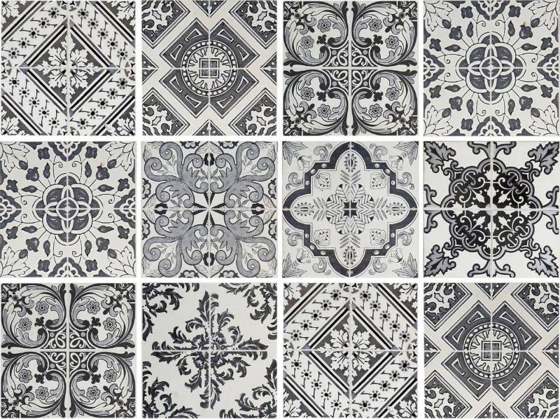 queence Fliesenaufkleber Muster I (Set, 12 St), Stickerfliesen, selbstklebend, Sticker, 12er Set von queence