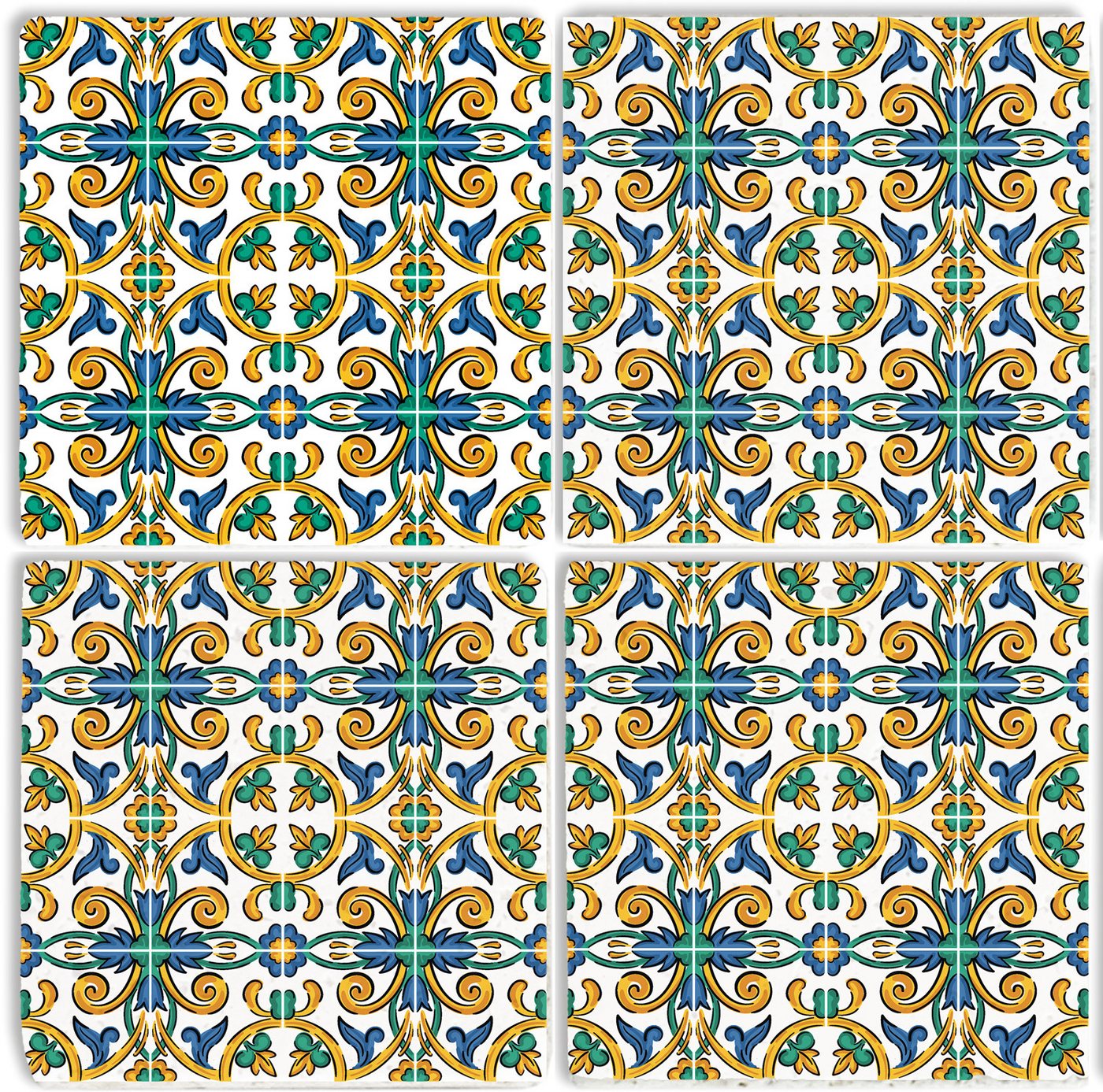 queence Getränkeuntersetzer Grün Türkis Mosaik Motiv Fliesen Steine, Set, 4-tlg., Mosaik Set Topfuntersetzer Naturstein Untersetzer 10x10x1cm queence Getränkeuntersetzer Grün Türkis Mosaik Motiv Fliesen Steine, Set, 4-tlg., Mosaik Set Topfuntersetzer Naturstein Untersetzer 10x10x1cm von queence