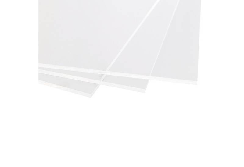queence Herd-Abdeckplatte 4mm Acrylglas, PMMA XT Schneide- & Abdeckplatte Bastelplatte, Acrylglas, (2 tlg), transparent, geruchlos, glasklar, UV beständig, beidseitig foliert von queence