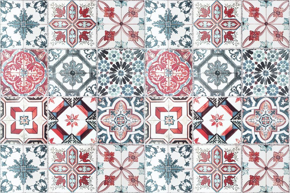 queence Küchenrückwand Mosaik Fliesen Optik - Spritzschutz Wandschutz für Herd & Spüle, (1-tlg), inkl. Klebepads und Saugnäpfen für eine flexible Befestigung von queence