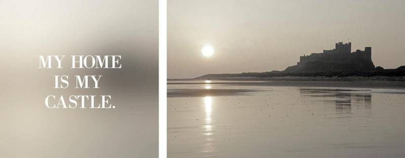 queence Leinwandbild Home, Kunst, Meer, Meer Bilder, Modern, Schriftzug, Seebilder, Seelandschaft, Spa, Spa Bilder, Sprüche, Sprüche & Texte (Set), Premium-Leinwandstoff, Handarbeit aus Deutschland, Spruch, 2er Set von queence