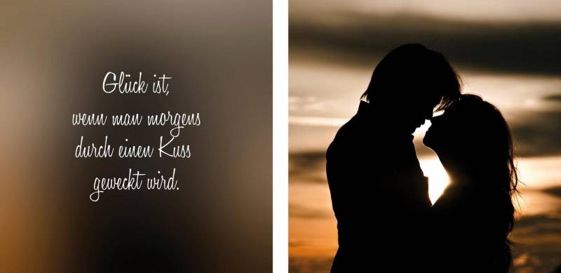 queence Leinwandbild Kuss, Himmel, Himmelsbilder, Kunst, Liebessprüche, Meer, Modern, Paar, Romantisch, Schriftzug, Schriftzüge, Spa, Spa Bilder, Sprüche, Sprüche & Texte (Set), Premium-Leinwandstoff, Handarbeit aus Deutschland, Spruch, 2er Set von queence