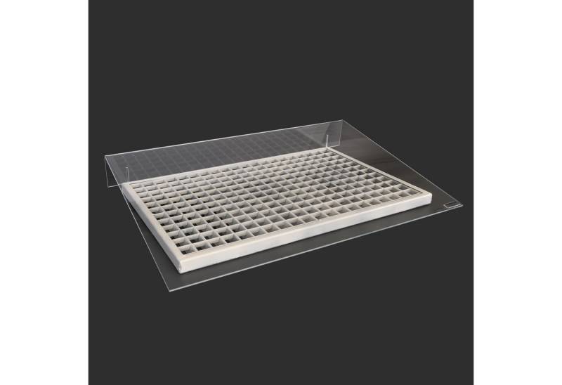 queence Lichtschachtabdeckung Abdeckung Keller Regenschutz Wasserschutz Schmutzschutz Milchglas von queence