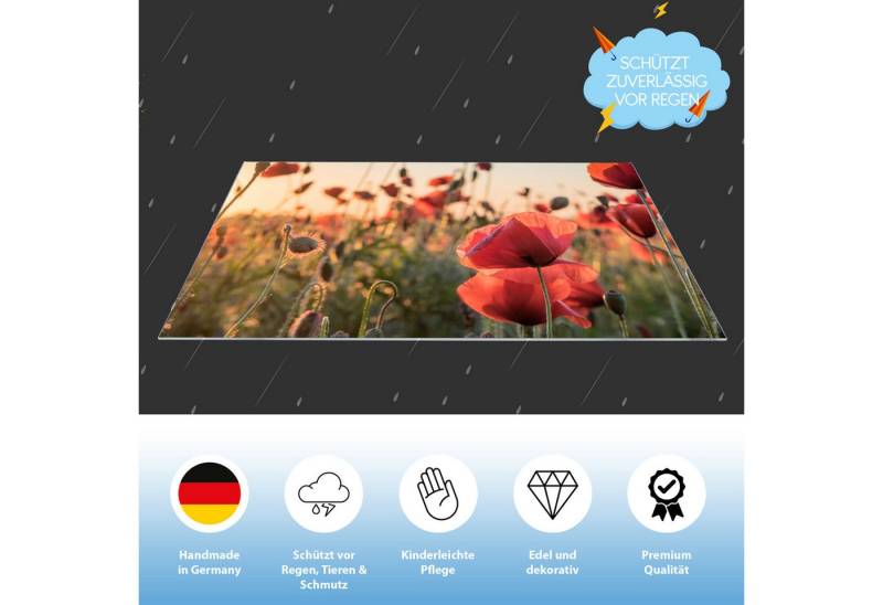 queence Lichtschachtaufsatz Lichtschachtabdeckung Regenschutz Wasserschutz Schmutzschutz mit Motiv, dekorativ, modern und zuverlässiger Schutz in einer Abdeckung von queence