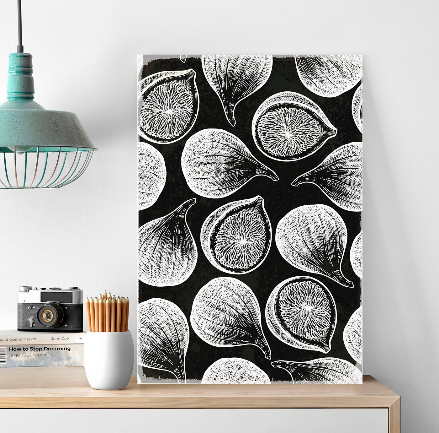 queence Metallbild Fig Fruit, Obst (1 St), Stahlschilder von queence