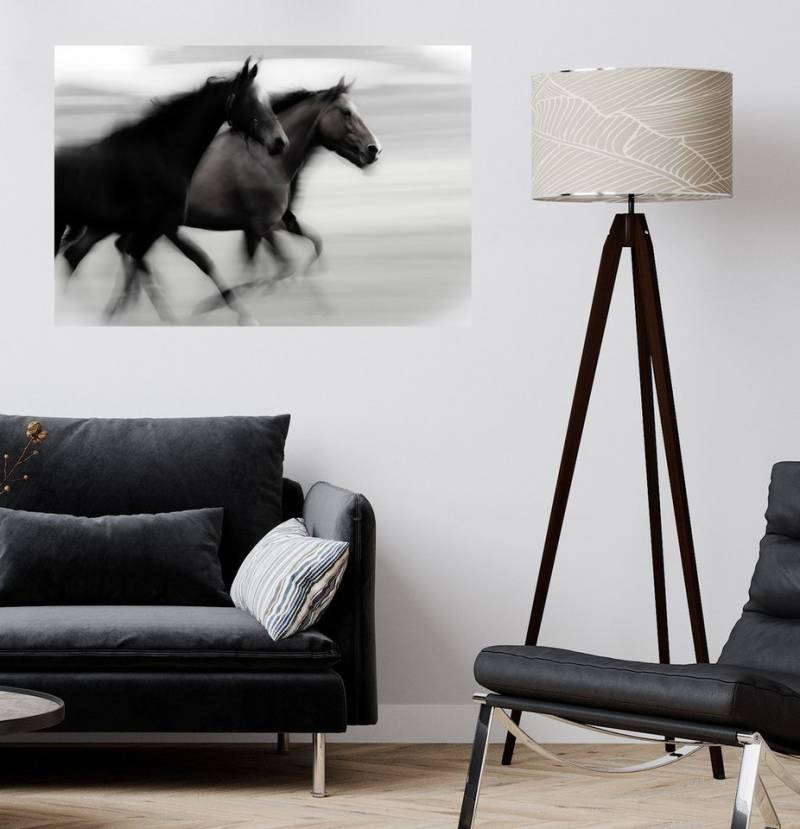 queence Wandsticker Horses (1 St), Selbstklebend, kinderleichte Anbringung von queence