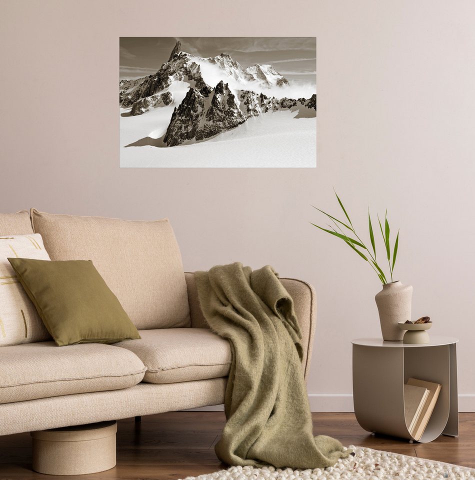 queence Wandsticker The Mountain (1 St), Selbstklebend, kinderleichte Anbringung von queence