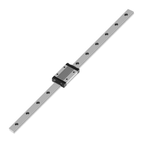 Miniatur lineare Gleitschiene 100mm-800mm Linearführung 1 Stück MGN9 Miniatur-Linearführungsschiene + 1 Stück MGN9H Schwarzer Schieberblock zur Verwendung für 3D-Drucker (500 mm) von quetwef