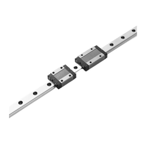 Miniaturlineare Gleitführung MGN15C 2 Stück Schwarze Gleitblöcke + Linearführungsschiene 1 Stück MGN15 Länge 100-550mm Verwendung für 3D-Drucker (500mm) von quetwef