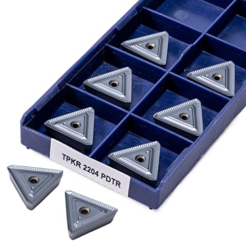 TPKR2204 NN LT30 10-teiliges Rotationsmesser-Werkzeug-Set mit PVD-Hartmetallbeschichtung für Edelstahlbearbeitung von quetwef