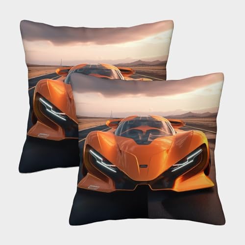 Sportwagen Kissenbezug Sportwagen 3D Gedruckt SofaKissenbezug Polyester Art Deco Modern Geschenk Wurf 40x40cm von quiltcover